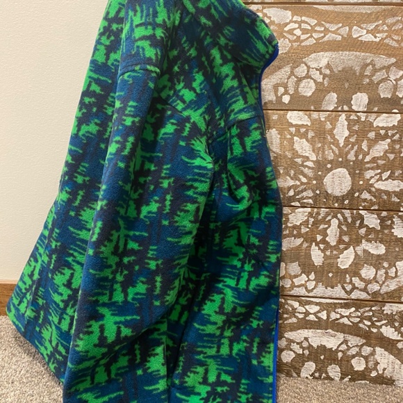 Youth Columbia Fleece Green & Blue - Picture 2 of 5